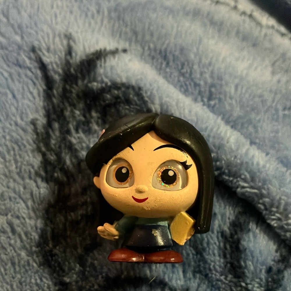 Adorable Black-Haired Kids Toy Figure